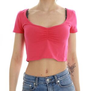 T-SHIRT CROP XT FUXIA